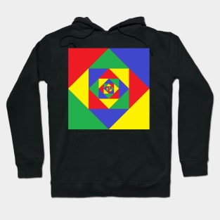 3D Printing red blue green yellow artwork Hoodie